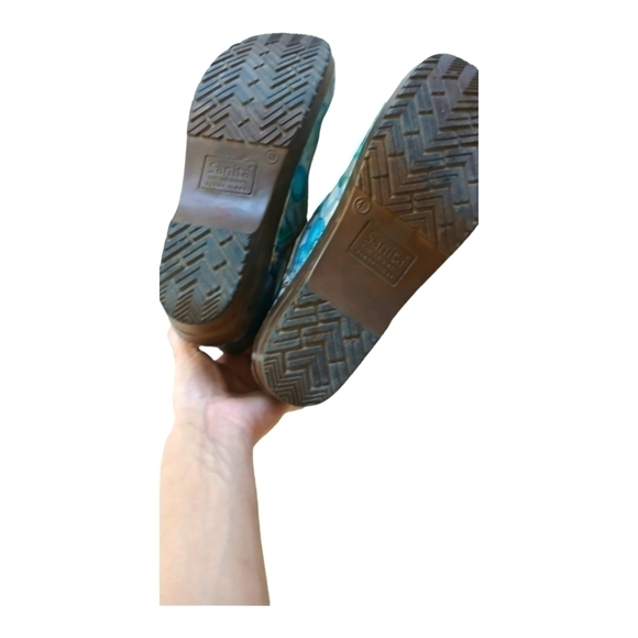 Sanita Women's Original Professional Alexia Clog Blue Floral Size 10 - Picture 6 of 6